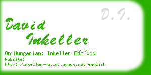 david inkeller business card